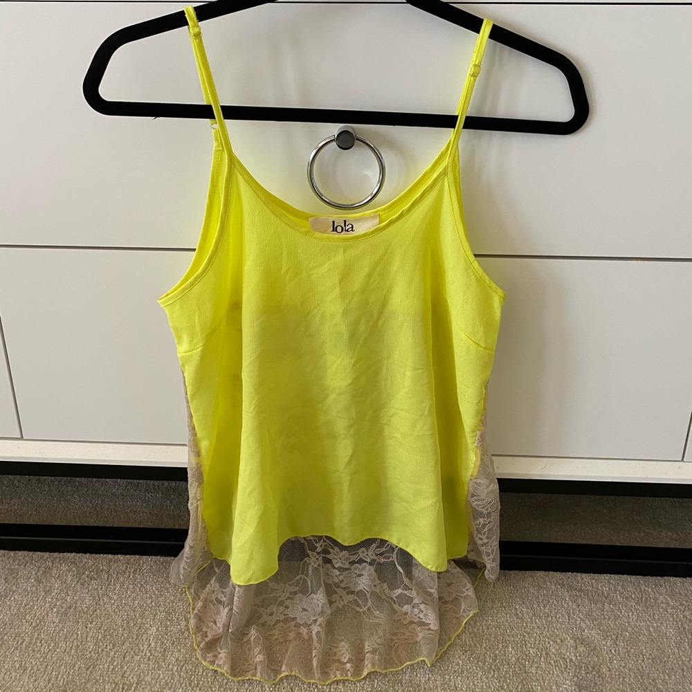 Lola (BCBGeneration) Lace-Back Cami XS